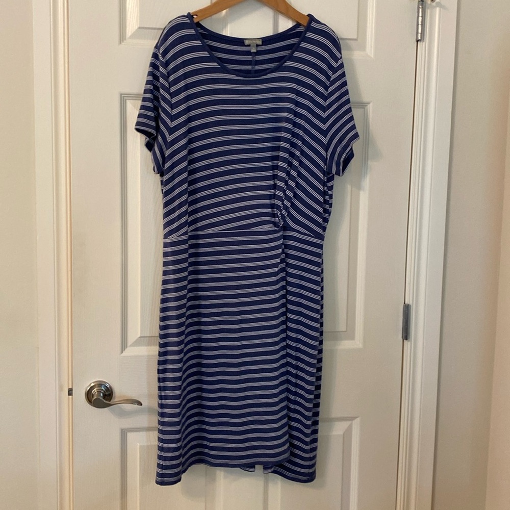 Talbots knit striped dress